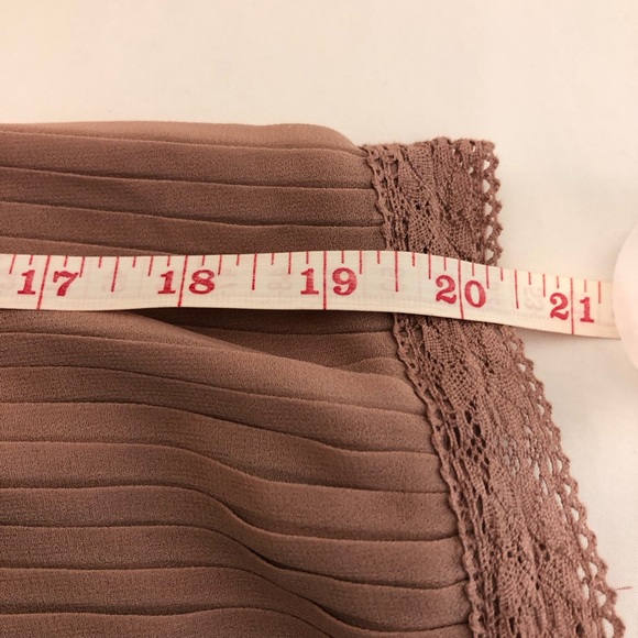 A DIP OF DARLING Victorian Blouse Dusty Rose Pink Embroidered 3/4 Sleeve SZ XL - Picture 14 of 14